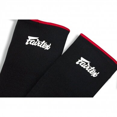 "Fairtex" čiurnų įtvarai - Black/Red 1