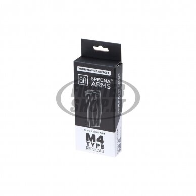 Airsoft - "Specna Arms" Dėtuvė - Magazine M4 Midcap 120rds - Black 3