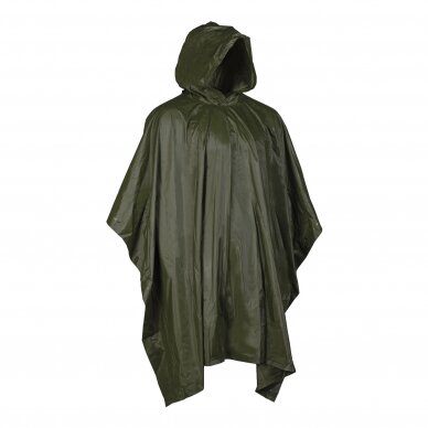 "MIL-TEC" Apsiaustas nuo lietaus - PONCHO VINYL - OLIVE (10628501)