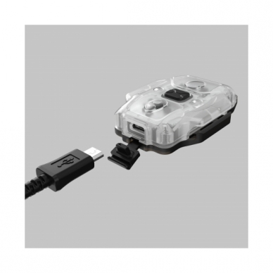 "Armytek" žibinutvėlis Crystal WUV Grey / White & Ultraviolet / 150 lm & 325 mW (365 nm) / headband / lanyard / built-in Li-Pol battery 2