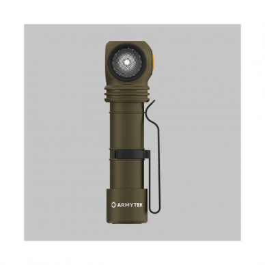 "Armytek" žibinutvėlis Wizard C2 Pro Olive / White / 2500 lm / TIR 70°:120° / +holster / 1x18650 (incl.) / Magnet USB  1