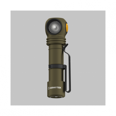 "Armytek" žibinutvėlis Wizard C2 Pro Olive / White / 2500 lm / TIR 70°:120° / +holster / 1x18650 (incl.) / Magnet USB