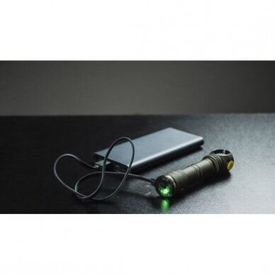 "Armytek" žibinutvėlis Wizard C2 Pro Olive / White / 2500 lm / TIR 70°:120° / +holster / 1x18650 (incl.) / Magnet USB  6