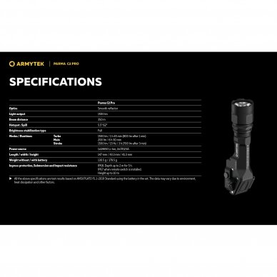 "Armytek" žibinutvėlis Parma C2 Pro 6