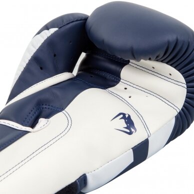 "Venum" bokso pirštinės Elite - White/Navy Blue 1