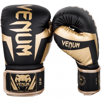 "Venum" bokso pirštinės Elite - Black/Gold