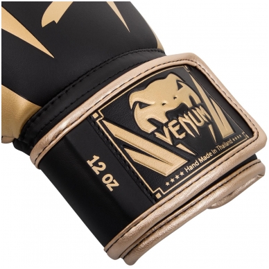 "Venum" bokso pirštinės Elite - Black/Gold 2