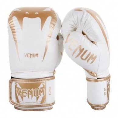 "Venum" bokso pirštinės Giant - White/Gold