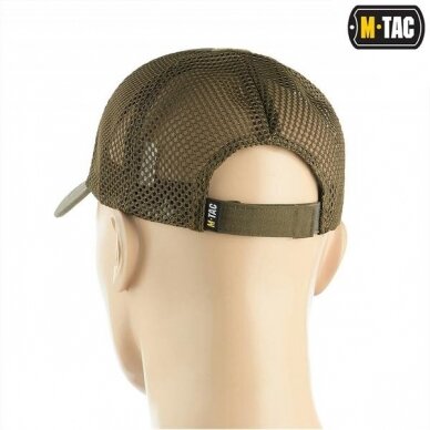 "M-Tac" Kepurė - Mesh Flex Ripstop Baseball Cap with velcro - Dark Olive (40570048) 4