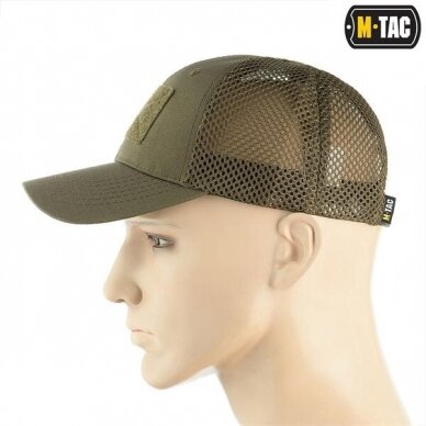 "M-Tac" Kepurė - Mesh Flex Ripstop Baseball Cap with velcro - Dark Olive (40570048) 3