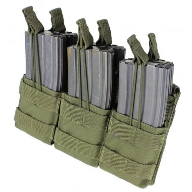 "Condor" TRIPLE STACKER M4 MAG POUCH - Olive Drab (MA44-001)