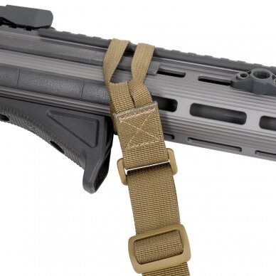 "Helikon" Dviejų taškų diržas - TWO POINT CARBINE SLING - Black (ZW-RFS-PO-01) 1