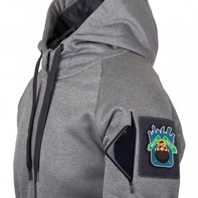 "Helikon" Džemperis - URBAN TACTICAL HOODIE (FULLZIP) - Melange Grey BL-UHF-PO-M3 4