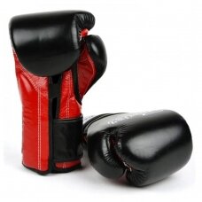 "Fairtex" bokso pirštinės BGV9 - Black/Red Palm