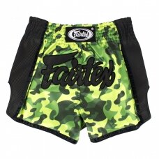 "Fairtex" K1 / Thai šortai Slim Cut - Green Camo