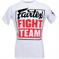 "Fairtex" marškinėliai Fight Team - White/Red