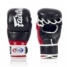 "Fairtex" MMA pirštinės BGVG3 - White/Silver