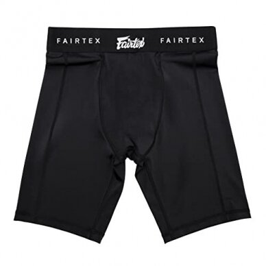 "Fairtex" kompresiniai šortai kartu su bandažu - GC3 - Black 1