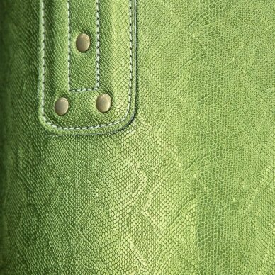 "Fairtex" bokso maišas Banana Bag “Python Print” Collection 180x36cm - Green/Gold (neužpildytas) 2