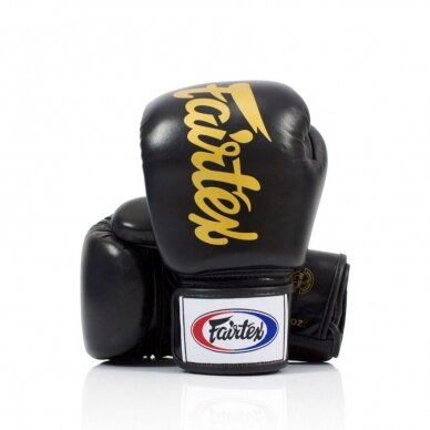 "Fairtex" bokso pirštinės BGV19 Deluxe Tight-Fit - Black