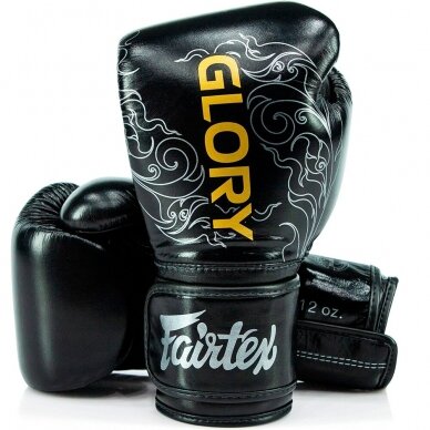 "Fairtex" bokso pirštinės BGVG3 - Black/Silver 2