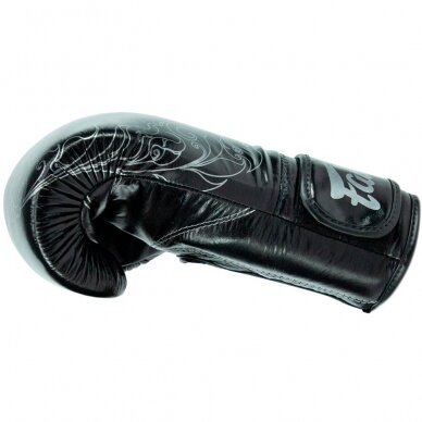 "Fairtex" bokso pirštinės BGVG3 - Black/Silver 4