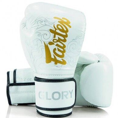 "Fairtex" bokso pirštinės BGVG3 - White/Silver 1