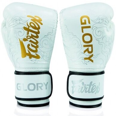 "Fairtex" bokso pirštinės BGVG3 - White/Silver 2