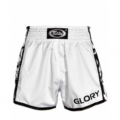 "Fairtex" Bokso šortai Fairtex x Glory - White