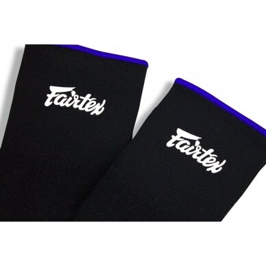 "Fairtex" čiurnų įtvarai - Black/Blue 1