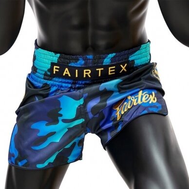 "Fairtex" K1 / Thai šortai Luster - Blue 2