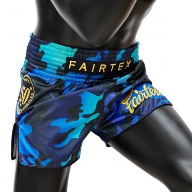 "Fairtex" K1 / Thai šortai Luster - Blue 3