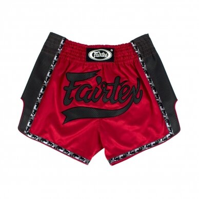 "Fairtex" K1 / Thai šortai Slim Cut - Red