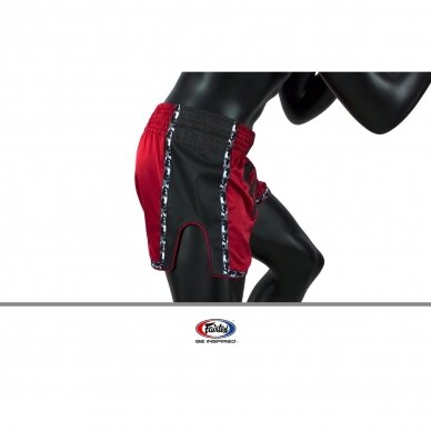 "Fairtex" K1 / Thai šortai Slim Cut - Red 5