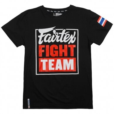 "Fairtex" marškinėliai Fight Team - Black/Red