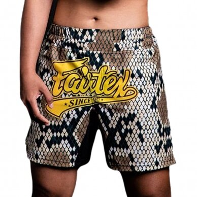 "Fairtex" universalūs šortai kovoms Python - Brown