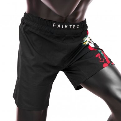 "Fairtex" universalūs šortai kovoms Wild - Black 3