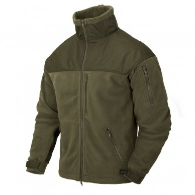 "Helikon" Flisinis džemperis - CLASSIC ARMY JACKET FLEECE - Olive Green (BL-CAF-FL-02)