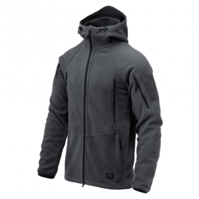 "Helikon" Flisinis džemperis - Patriot Jacket Mk 2 - Hybrid Fleece - Shadow Grey / Black - (BL-PJ2-FH-3501A)