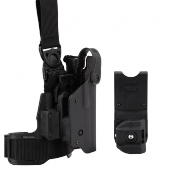 "Ghost" Pistoleto dėklas Holster - 5.2 with rotation belt module for Glock - Right Hand - Black (GI05.2SET6B01) 10