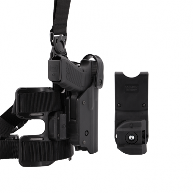"Ghost" Pistoleto dėklas Holster - 5.2 with rotation belt module for Glock - Right Hand - Black (GI05.2SET6B01) 6
