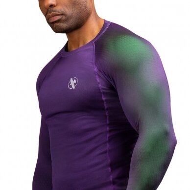 "Hayabusa MMA/imtynių marškinėliai Fusion - Purple/Green 1