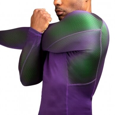 "Hayabusa MMA/imtynių marškinėliai Fusion - Purple/Green 2