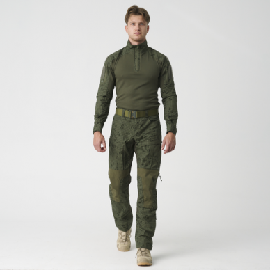 "Helikon" Taktinės kelnės - MCDU Pants - US Woodland/Olive Green (SP-MCD-SP-0302A) 1