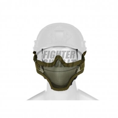"Invader Gear" Apsauginė kaukė - Steel Half Face Mask FAST Version - OD (26204)