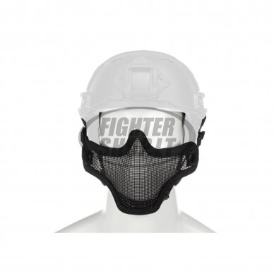 "Invader Gear" Apsauginė kaukė - Steel Half Face Mask FAST Version - Black (26203)