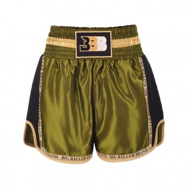 "BBB" šortai Muay Thai / Kickboxing trunks - Mesh - khaki