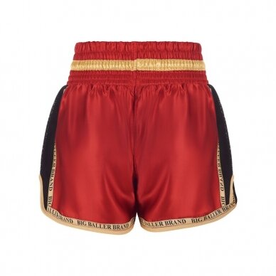 "BBB" šortai Muay Thai / Kickboxing trunks - Mesh - red 1