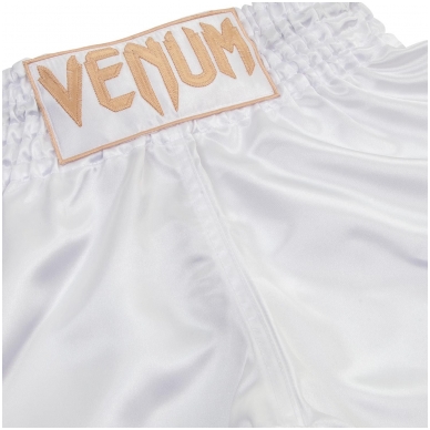 "Venum" K1 / Thai šortai Classic - White/Gold 2