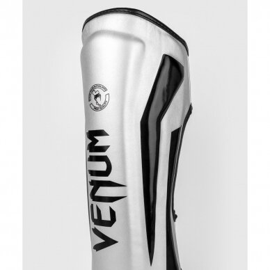 "Venum" kojų apsaugos Elite - Silver/Black 2